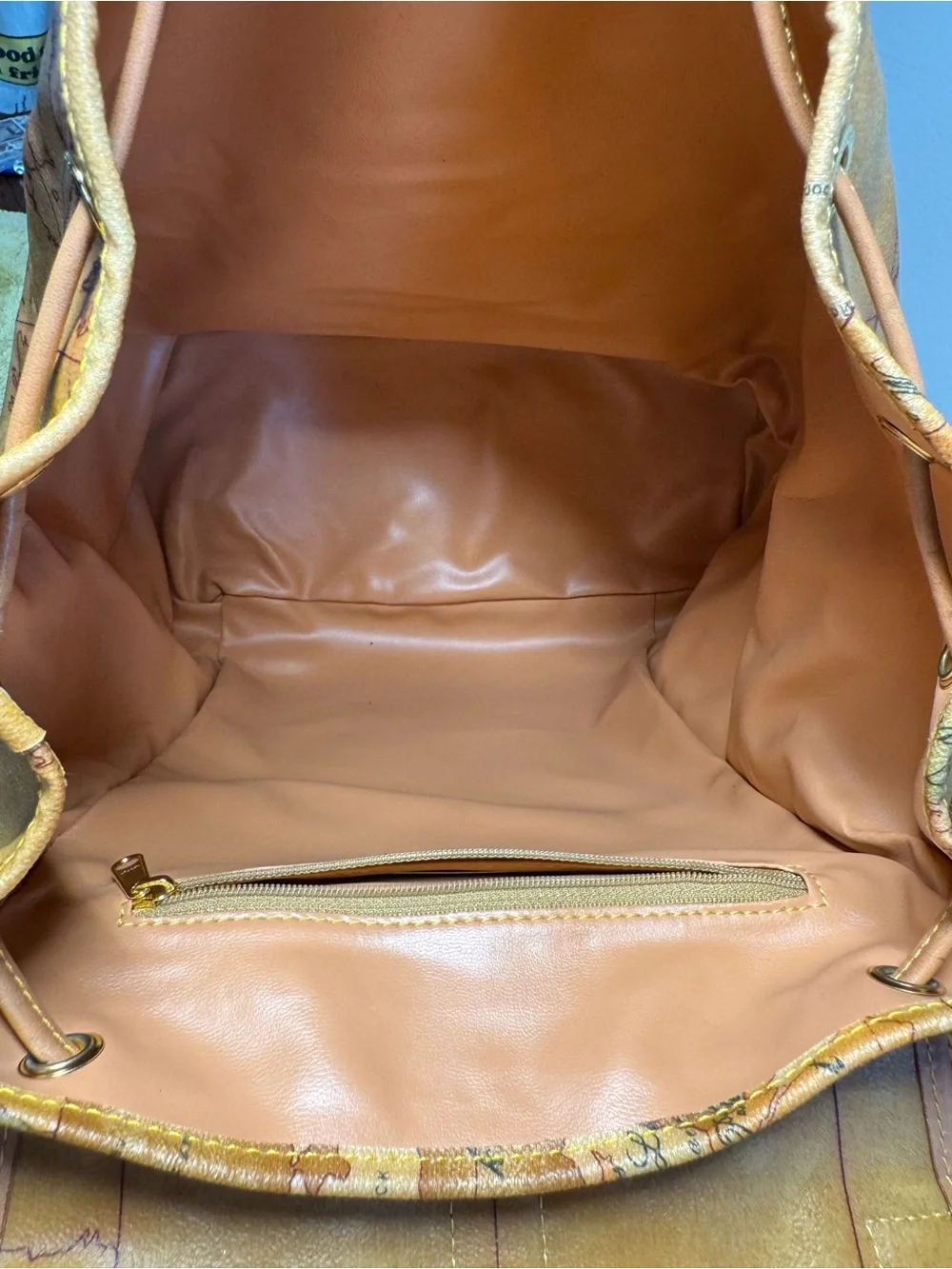 Alviero Martini Classe Geo Classic Map Backpack - Like New